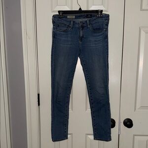 AG Adriano Goldschmied “the Stevie ankle” Slim Straight Ankle Jeans